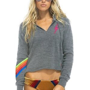 Aviator Nation Cropped Hoodie